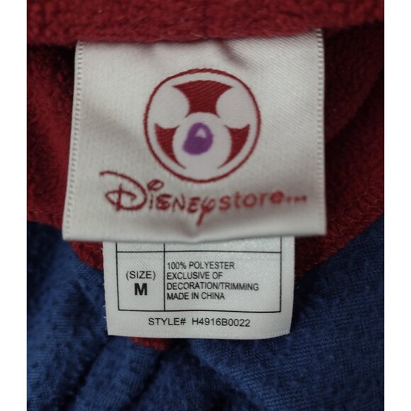 Disney Store Y2K Cars Pixar Youth Hooded Robe M Pants 7 Blue Lightning McQueen - Picture 12 of 15